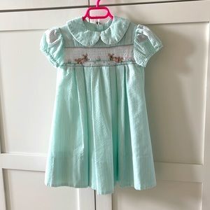Girls Smocked Easter Dress